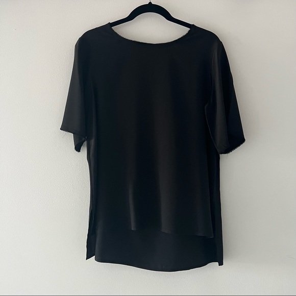 Vince Tops - Vince Black Silk Short Sleeve Tee